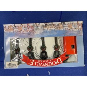 Lemax Street Lamp Miniature Set Of 4 For Christmas Village 1992 Orig Box‎ #14012